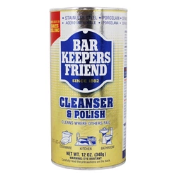 12 Detergente per acciaio inossidabile in polvere per bar Keepers Friend